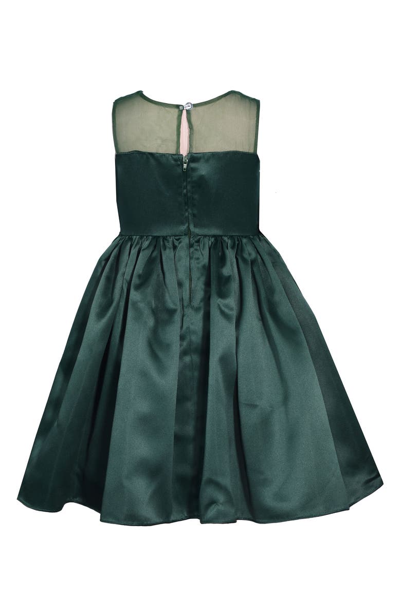 Iris & Ivy Kids' Floral Appliqué Fit & Flare Dress, Alternate, color,