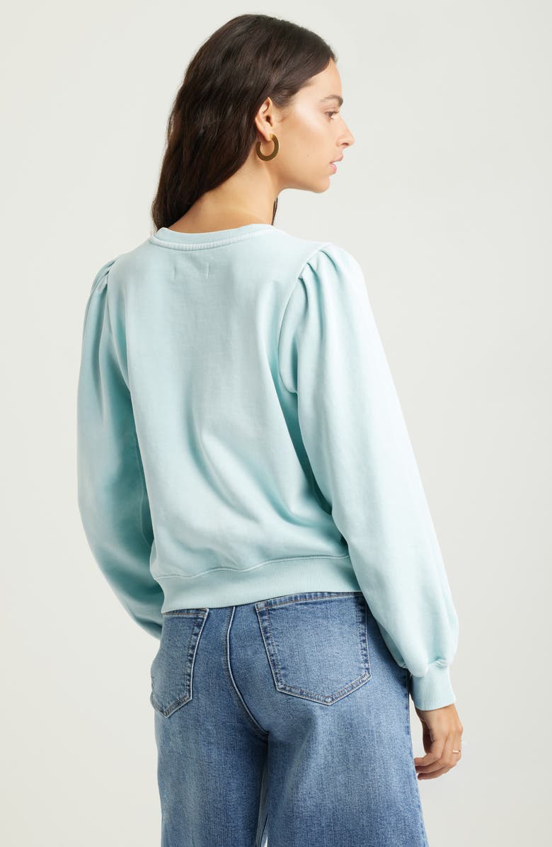 Treasure & Bond French Terry Sweatshirt, Alternate, color, Teal Tide