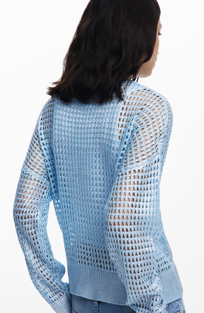 Desigual Thin Guage Sweater, Alternate, color, Medium Blue