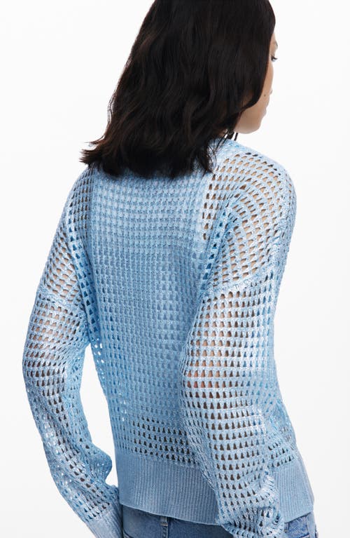 Desigual Thin Guage Sweater In Blue