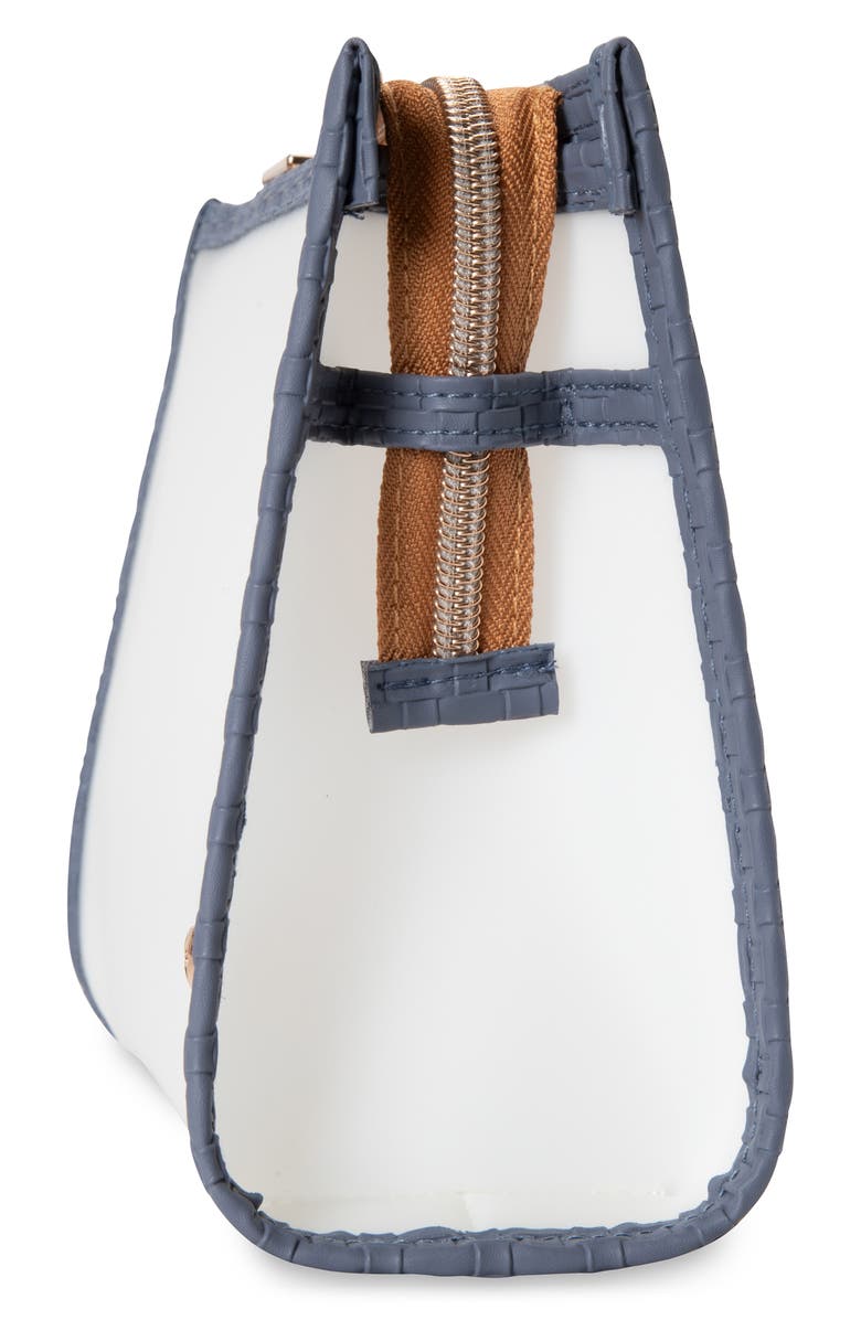 Stephanie Johnson Medium Miami Ultramarine Zip Cosmetics Bag, Alternate, color, Blue