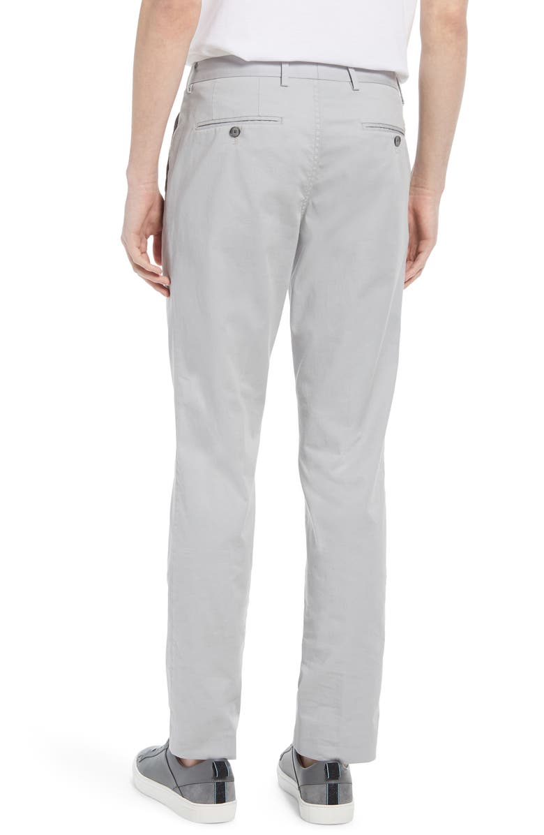 BOSS Stanino Flat Front Stretch Cotton Dress Pants, Alternate, color, 