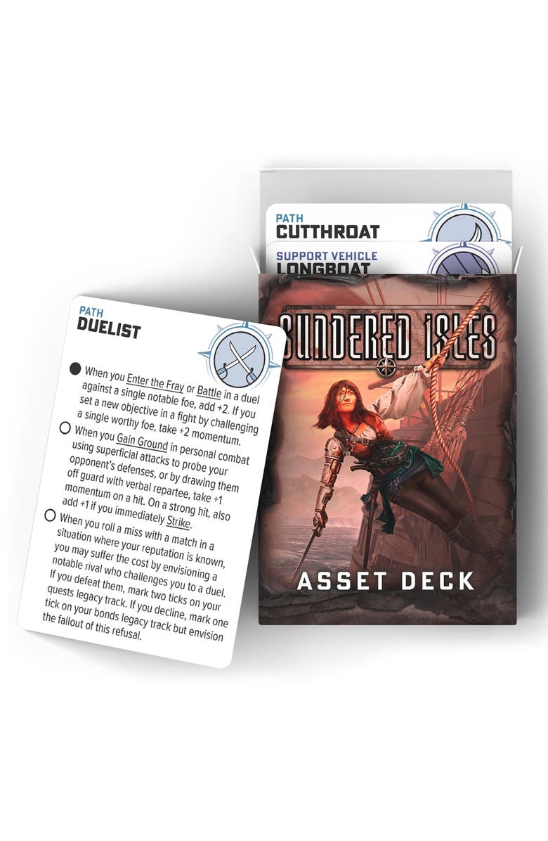 Modiphius Entertainment Ironsworn Starforged Sundered Isles Asset Deck, Alternate, color,