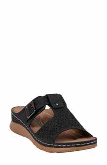 GOOD CHOICE NEW YORK Loni Platform Wedge Sandal