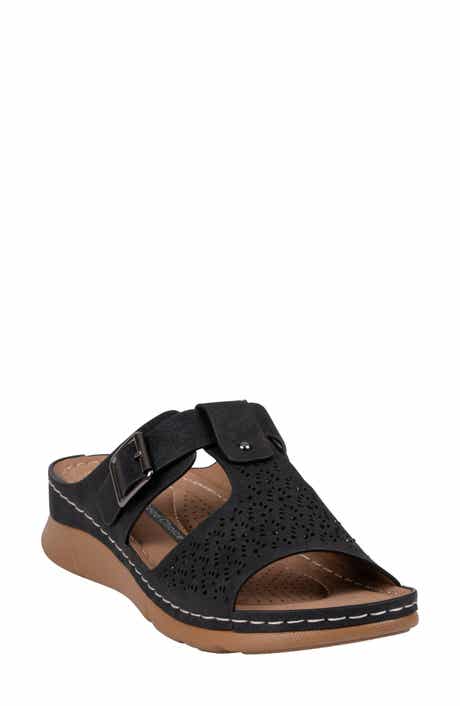 GOOD CHOICE NEW YORK Loni Platform Wedge Sandal