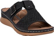 GOOD CHOICE NEW YORK Loni Platform Wedge Sandal