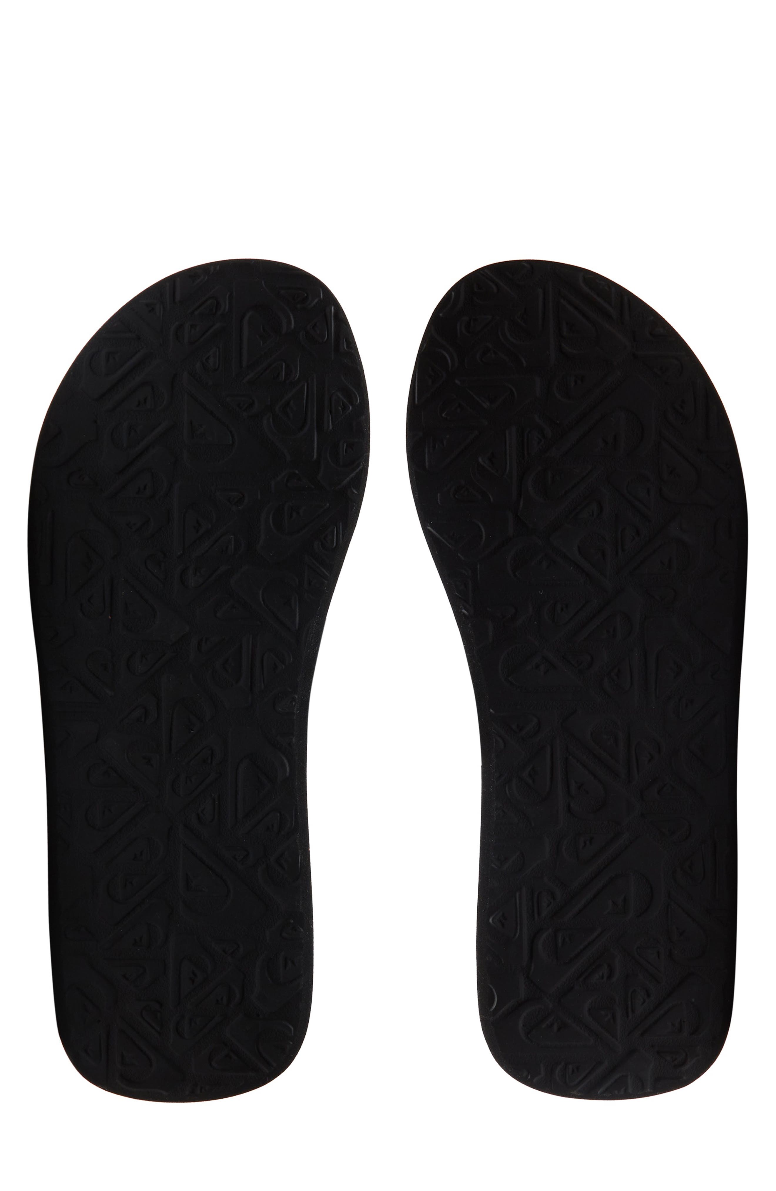 Quiksilver Molokai Layback II Flip Flop, Alternate, color, Black/ Orange/ Green