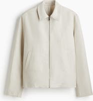 H&M Regular Fit Linen-blend Jacket