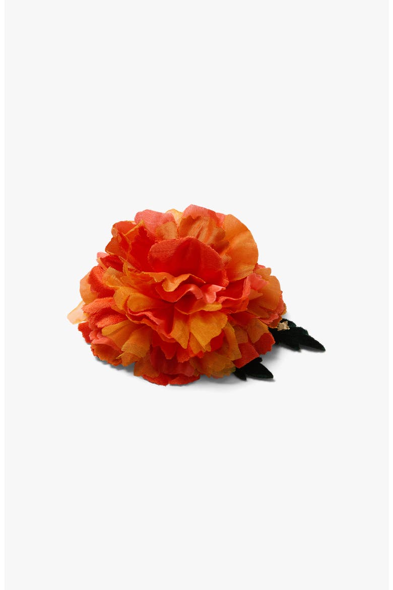 The Marigold Floral Brooch, Alternate, color, Orange