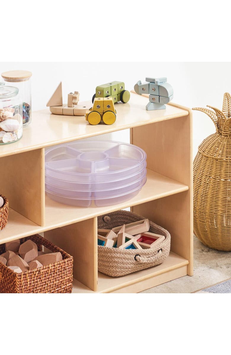 Kaplan Early Learning Company Loose Parts Sorting Trays - Set of 4 - Clear, Alternate, color, Clear