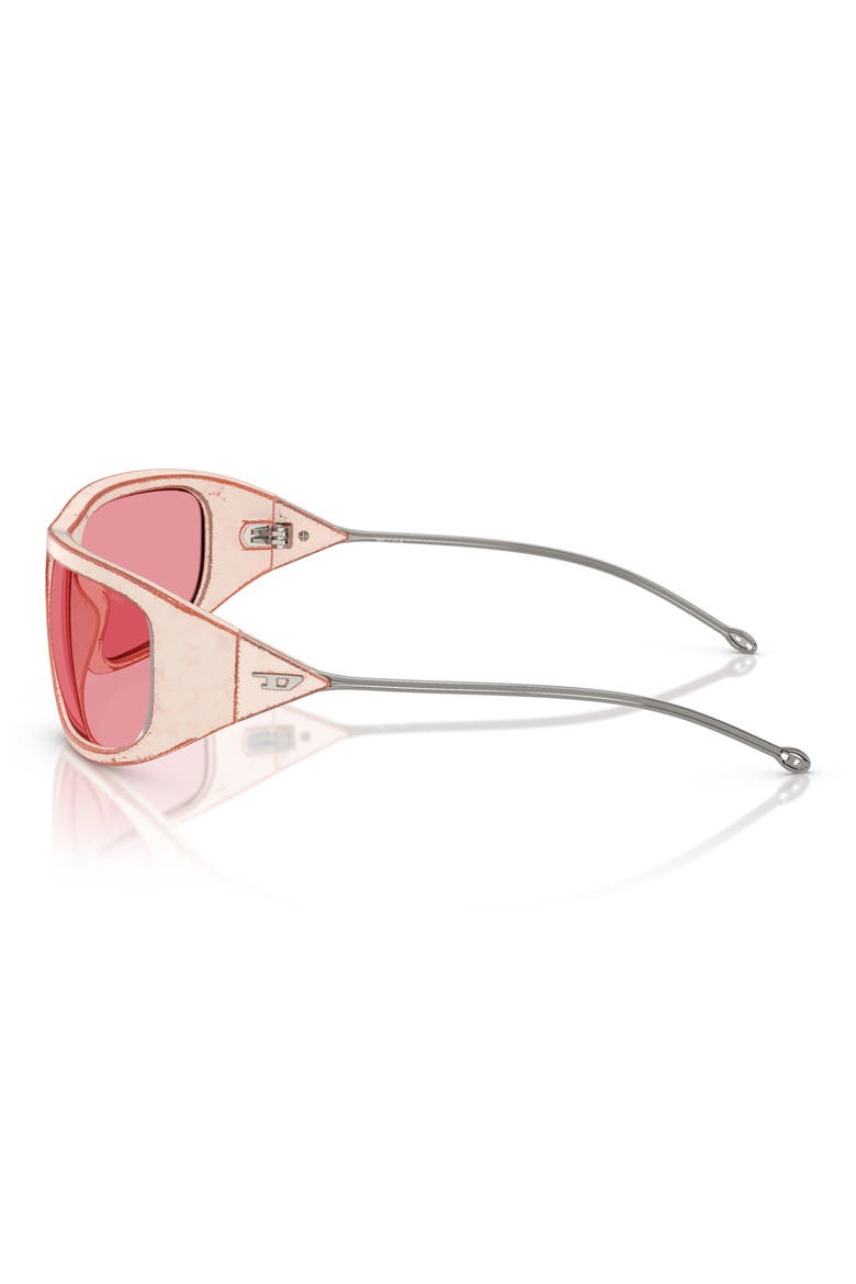 61mm Oval Sunglasses, Alternate, color, RUSTY ORANGE/ BEIGE/ PINK SIL