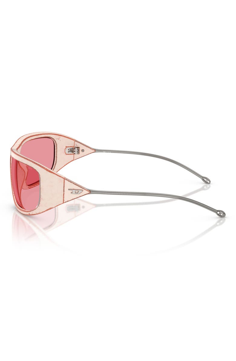 DIESEL<sup>®</sup> 61mm Oval Sunglasses, Alternate, color, Rusty Orange/ Beige/ Pink Sil
