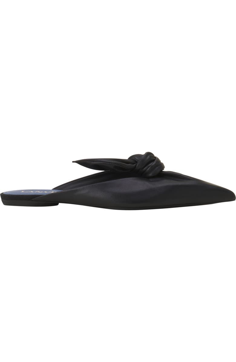 Lanvin Midnight Step Leather Bow Mule, Main, color, Black