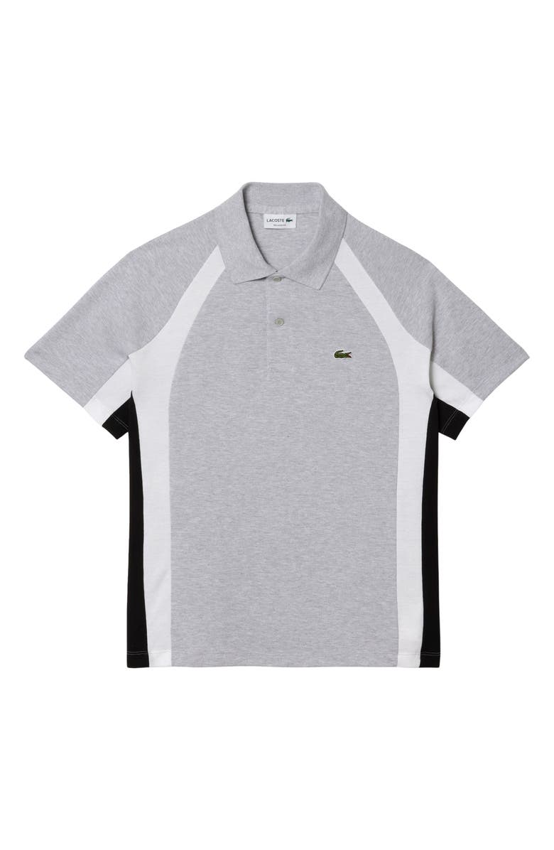 Lacoste Relaxed Fit Stripe Cotton Piqué Polo, Main, color,