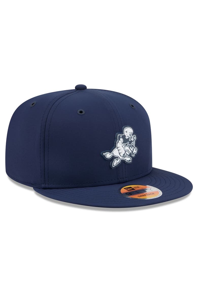 Men's New Era Navy Dallas Cowboys 2026 Sideline Throwback 9FIFTY Snapback Hat, Alternate, color, Navy