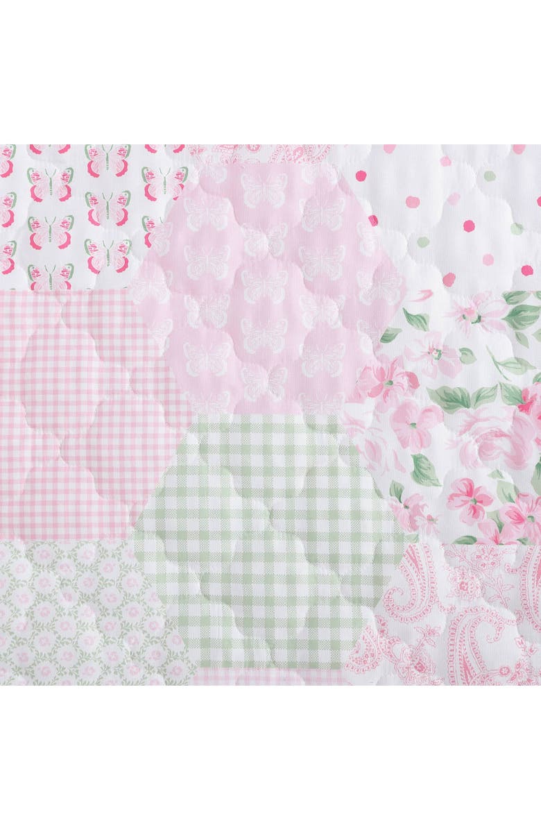 Laura Ashley Ellyn Quilt & Sham Set, Alternate, color, Pink