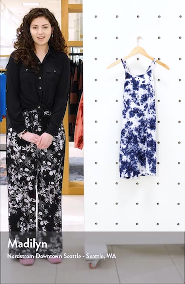 Kids' Tie Dye Cross Back Tank Dress, sales video thumbnail