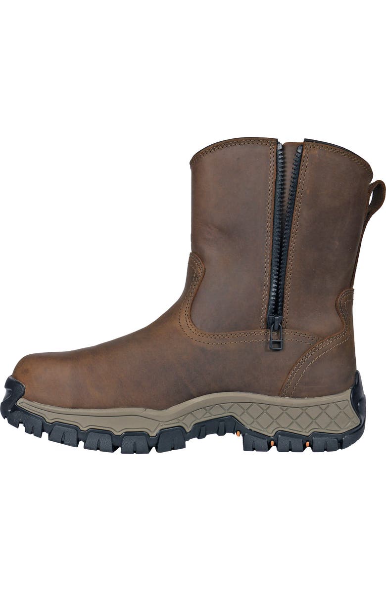 Hoss Boot Company HOSS Recon 8 Inch Composite Toe Side Zip Work Boot, Alternate, color, Brown