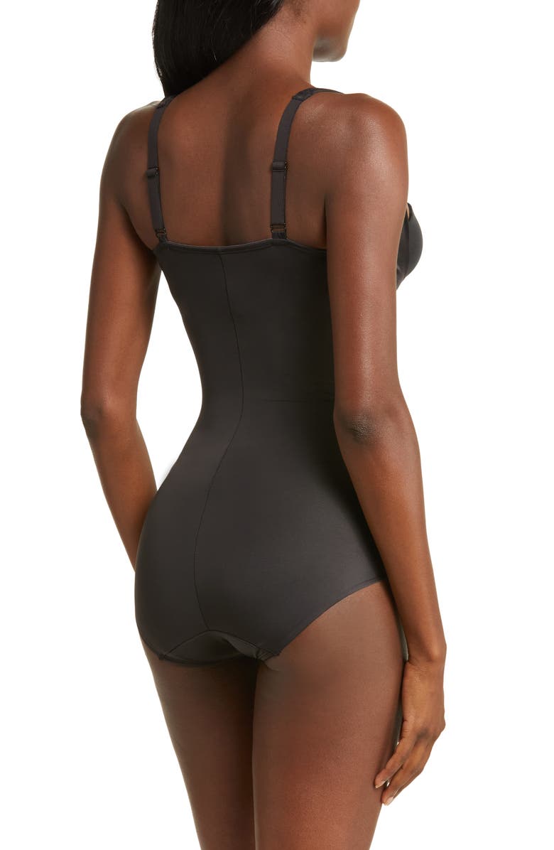 Miraclesuit<sup>®</sup> Modern Miracle<sup>™</sup> Open Bust Shaping Bodysuit, Alternate, color, Black