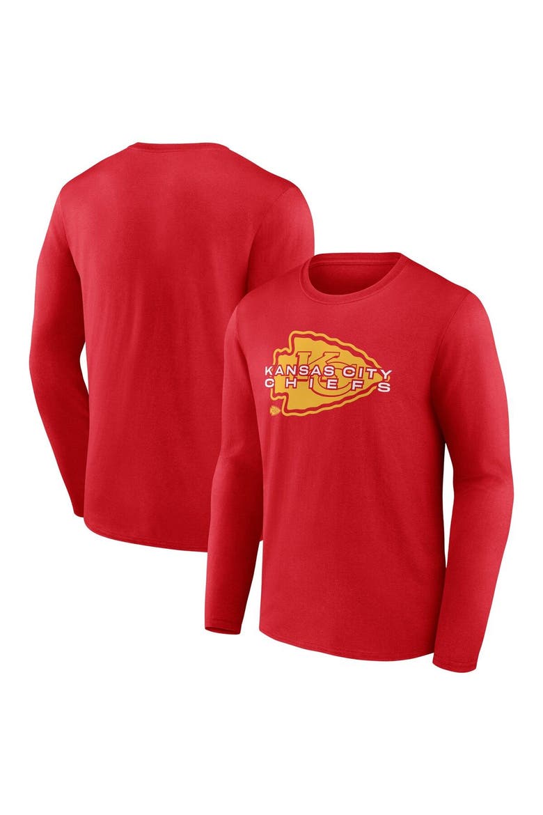 Men's Fanatics Branded Red Kansas City Chiefs Advance to Victory Long Sleeve T-Shirt, Main, color, Red
