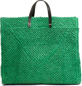 Summer Simple Raffia Tote Bag