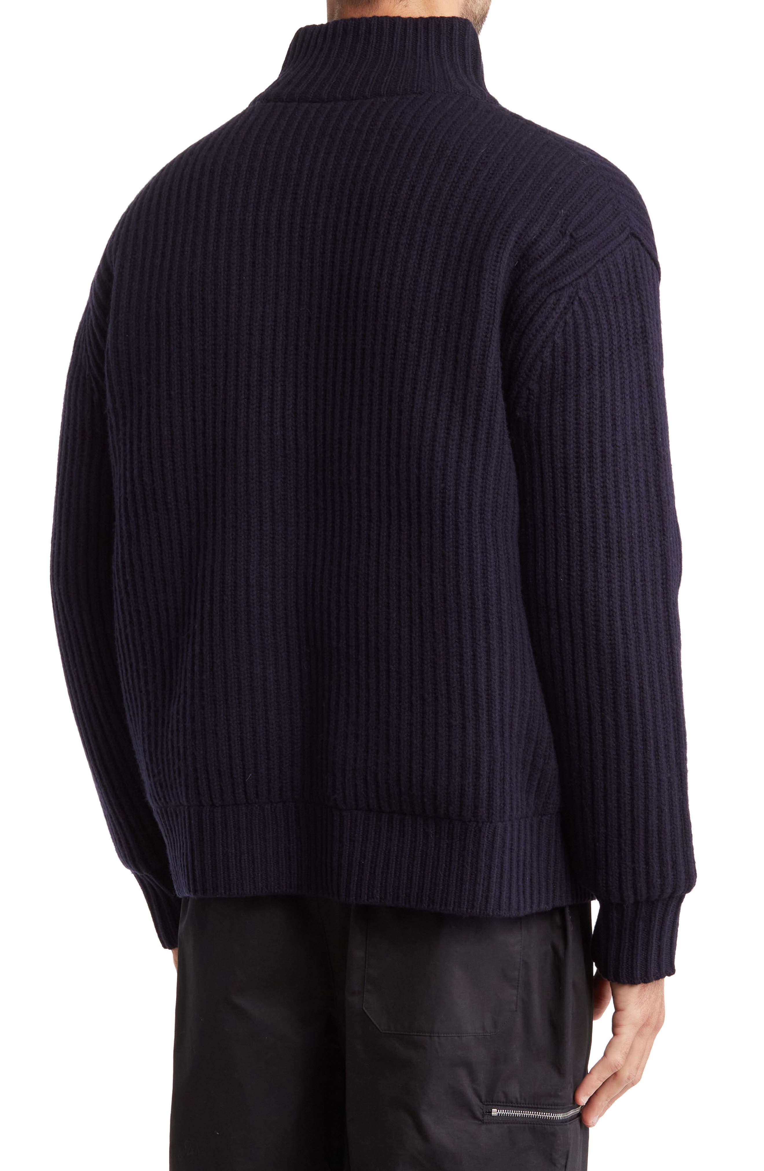 FRAME Rib Wool Zip Cardigan (Men) | Nordstromrack