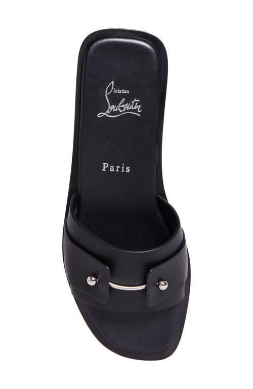 Christian Louboutin Chambelimule Donna Slide Sandal In Black