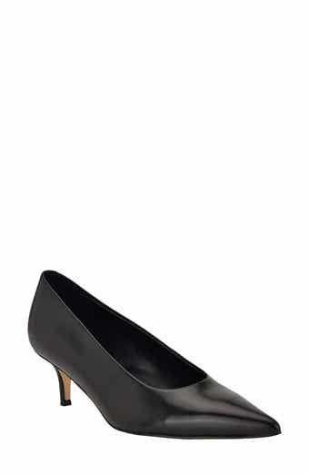 Calvin Klein Voneta Pointed Toe Kitten Heel Pump
