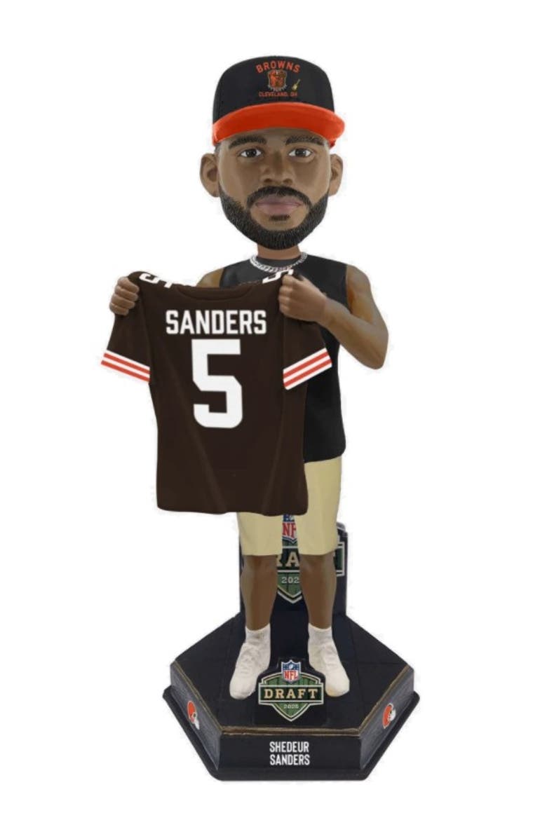 Shedeur Sanders (Cleveland Browns) 2025 NFL Draft Pick Bobblehead, Main, color, Multi-Color