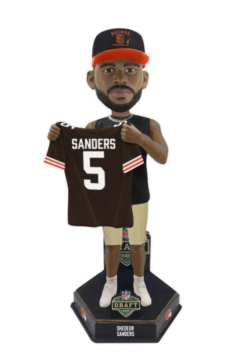FOCO Shedeur Sanders (Cleveland Browns) 2025 NFL Draft Pick Bobblehead, Main, color, Multi-Color