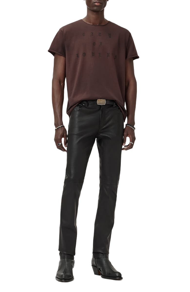 John Varvatos City of Lovers Graphic T-Shirt, Alternate, color, Merlot