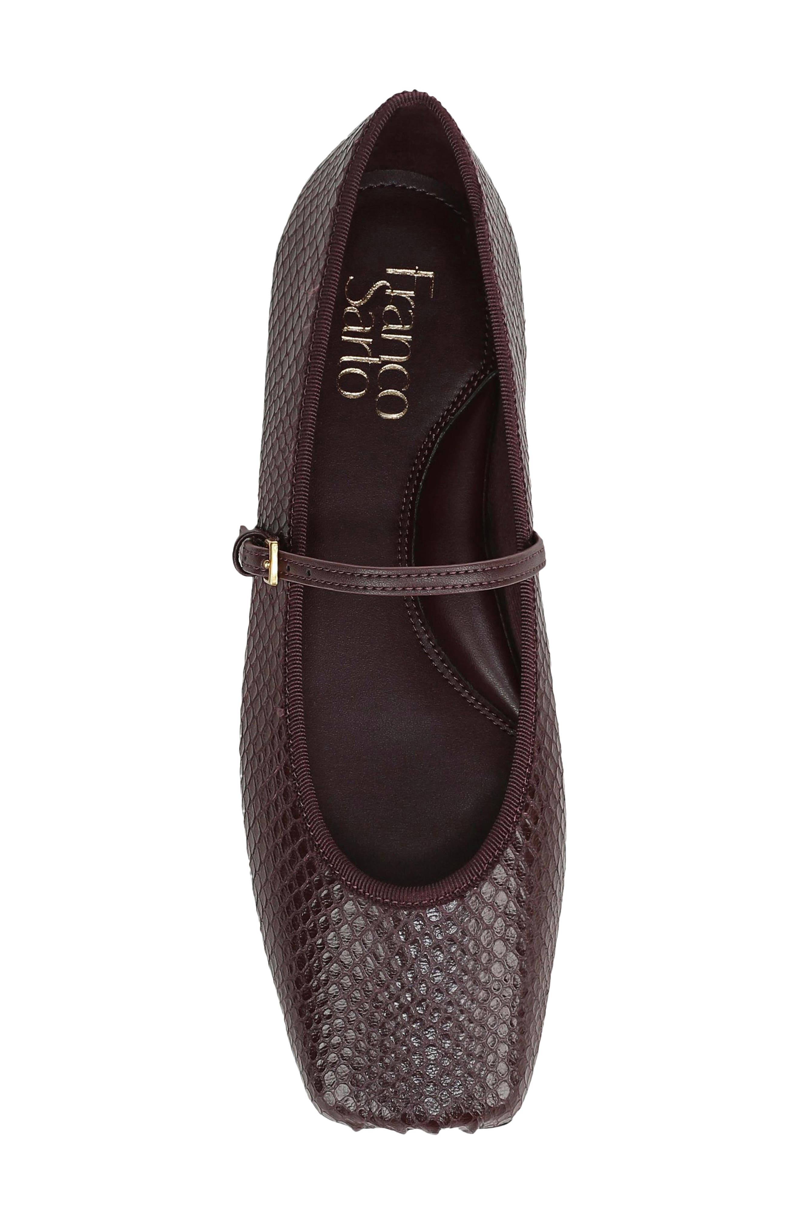 Oriel Ballet Flat, Alternate, color, RED LEATHER