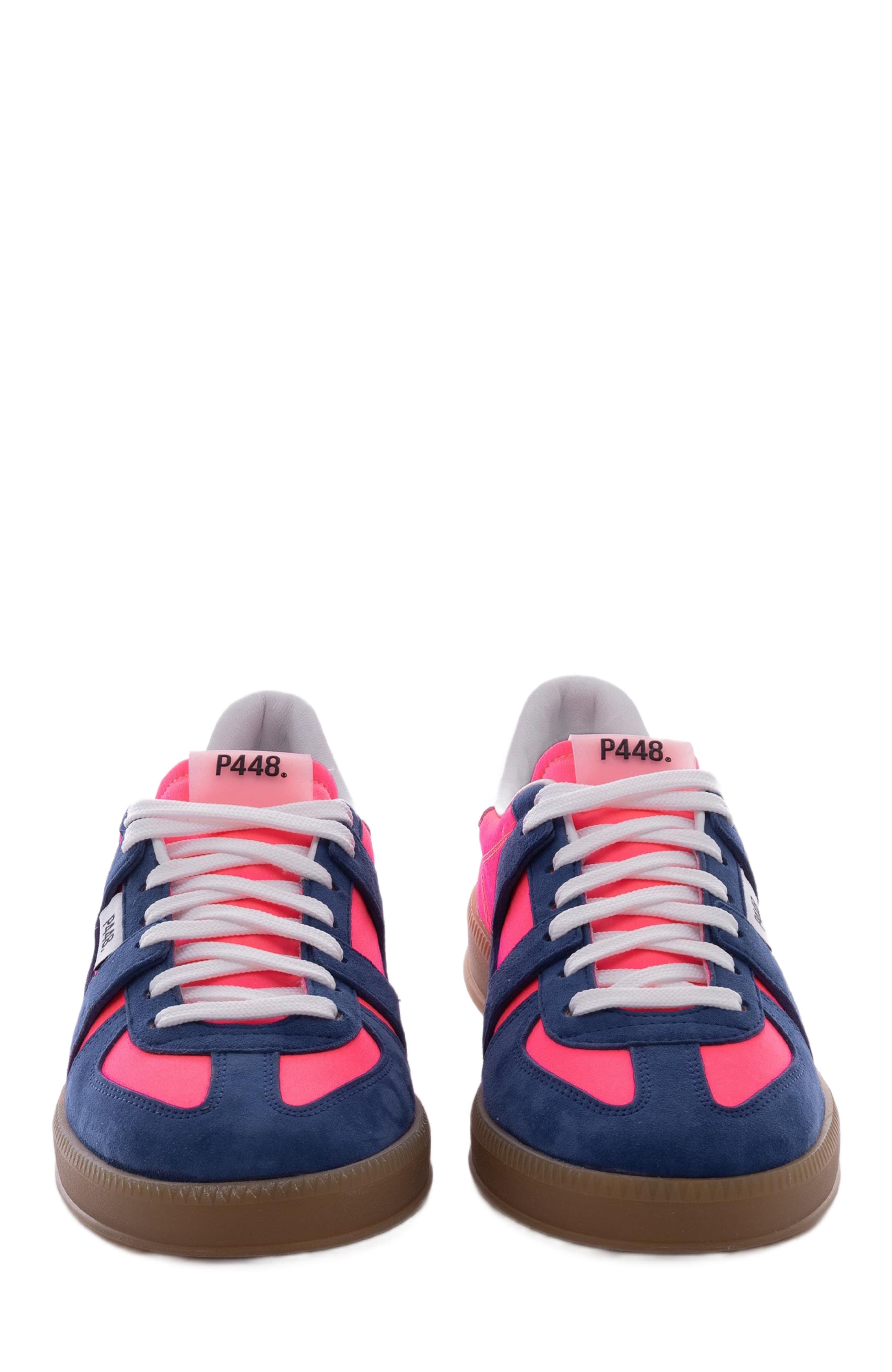 P448 Monza Sneaker, Alternate, color, Neon Pink