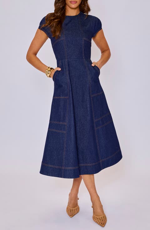 Margot Denim Midi Dress