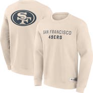 FANATICS Men's Fanatics Cream San Francisco 49ers Elements Future Ground Lettering Pullover Sweatshirt