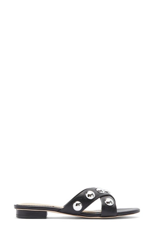 Cinq À Sept Grace Studded Slide Sandal In Black