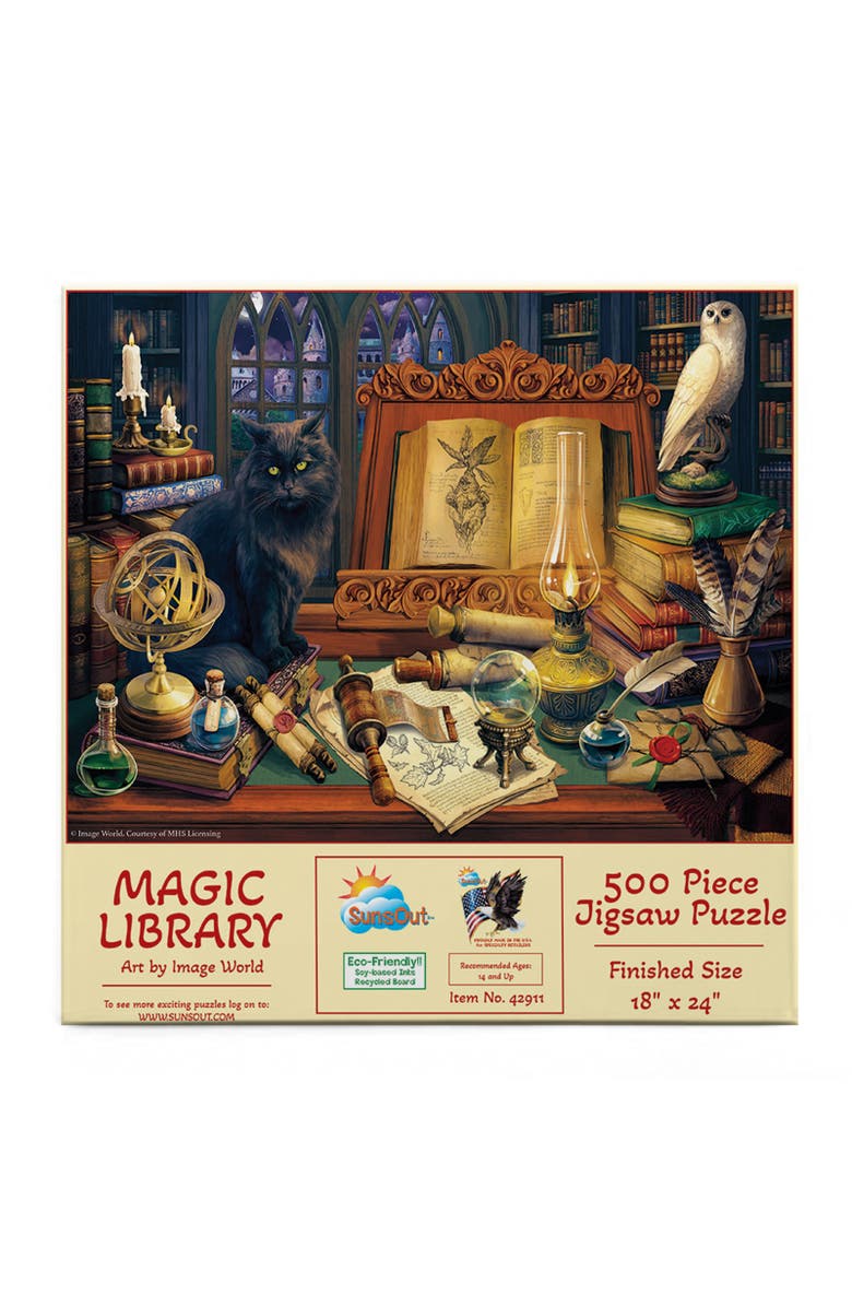 Sunsout Magic Library 500 piece Jigsaw Puzzle for Adults, Alternate, color, Multicolor