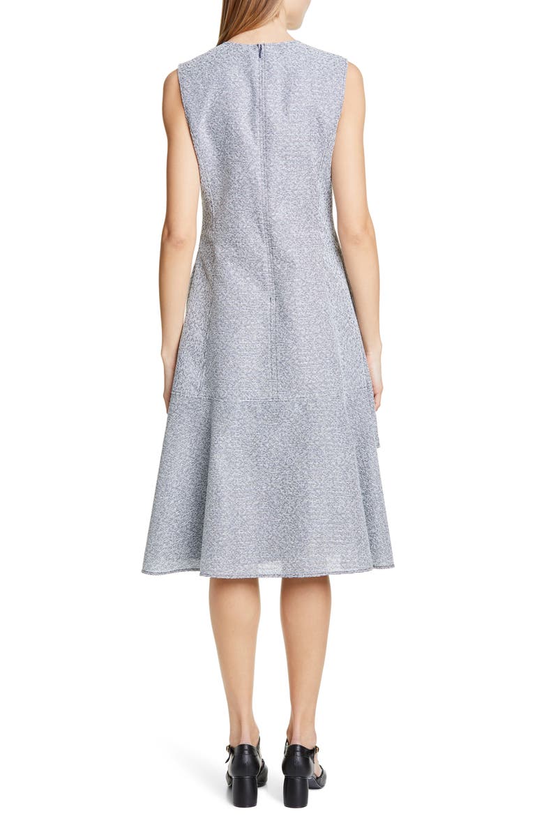 Ruffle Hem Tweed Dress, Alternate, color, SLATE