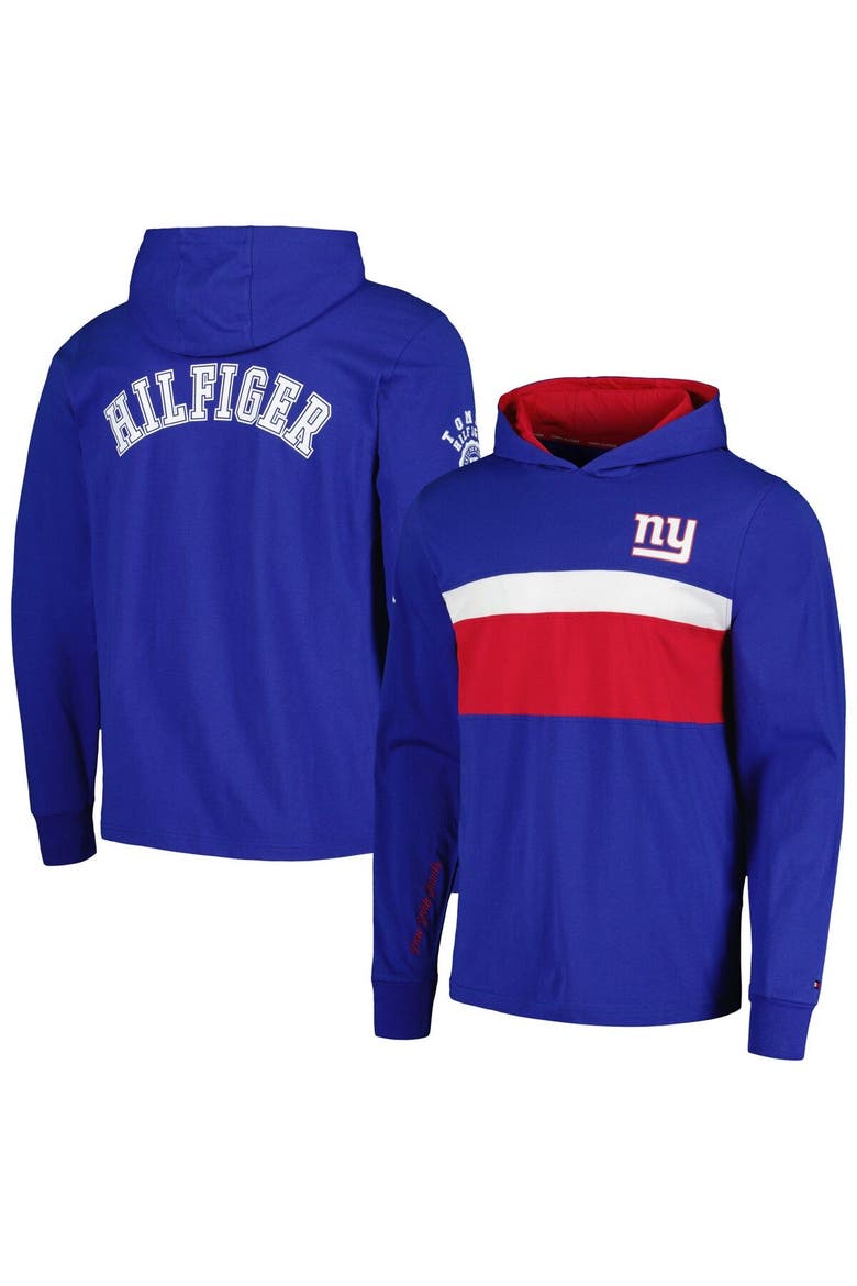 Men's Tommy Hilfiger  Royal New York Giants Morgan Long Sleeve Hoodie T-Shirt, Main, color, Royal