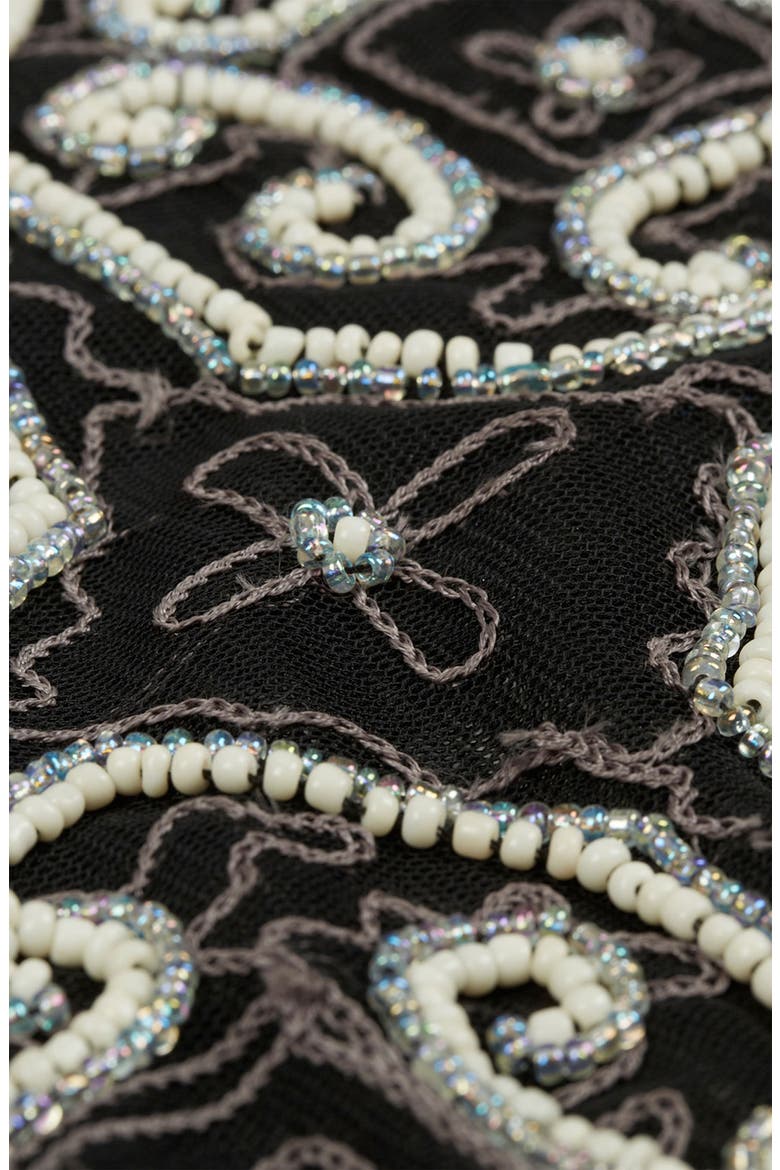 'Baroque' Embellished Camisole, Alternate, color, BLACK