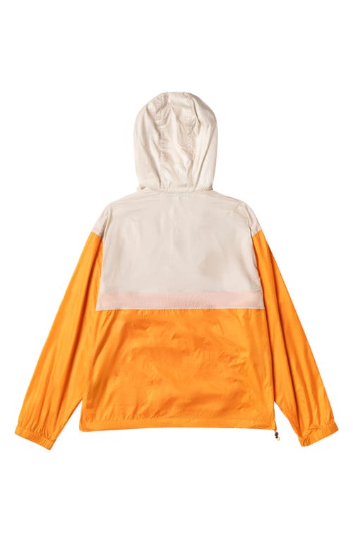 Alphastyle Lodi Water Repellent Lightweight Anorak Jacket In Orange