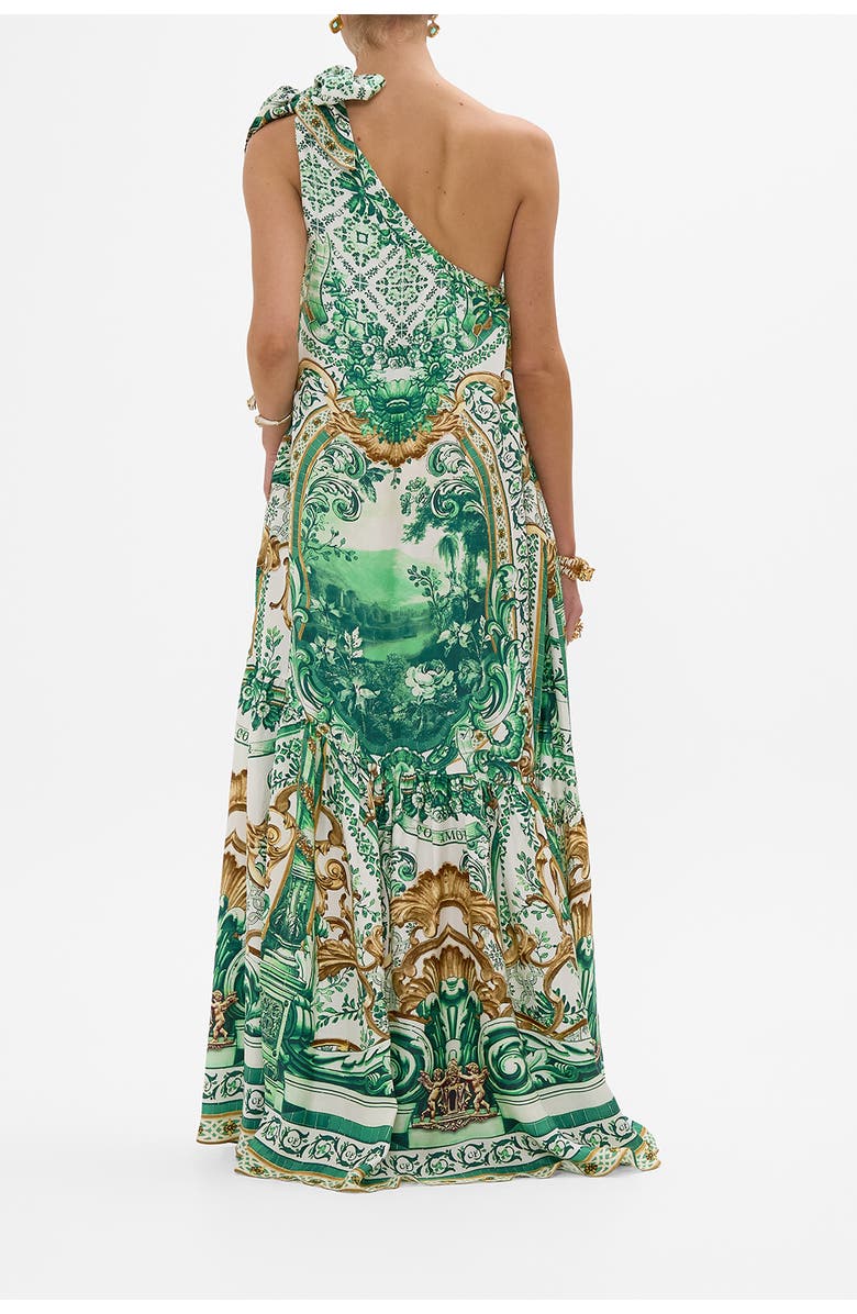 Camilla Tie One Shoulder Dress Corridor Of Calm, Alternate, color, 