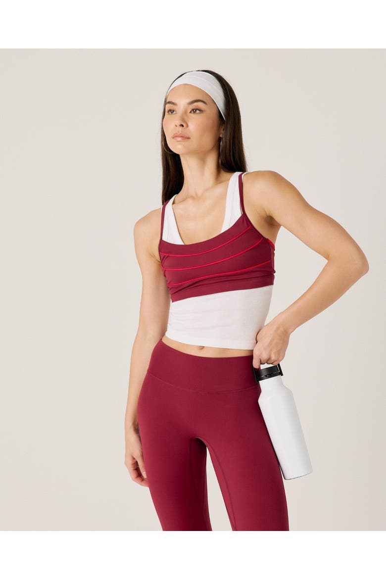 Ligne Sports Bra, Alternate, color, Cabernet