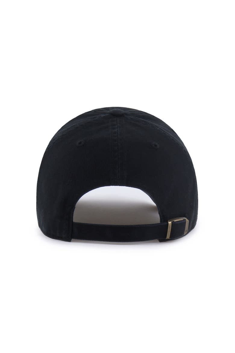 Men's '47  Black Dallas Stars Logo Clean Up Adjustable Hat, Alternate, color, Black