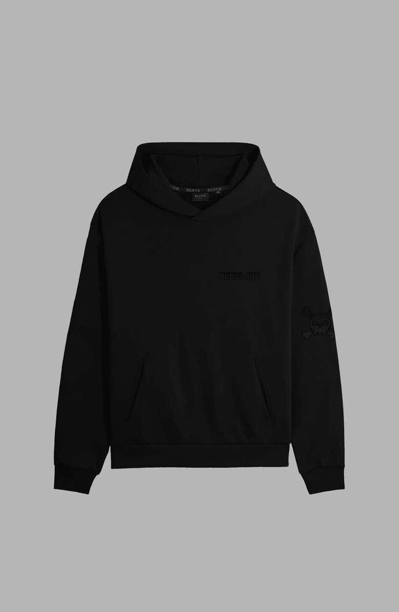 Blvck Paris Blvck x Memeland Essential Hoodie, Main, color, Black