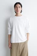 COS Relaxed Jersey Interlock Long-Sleeved T-Shirt