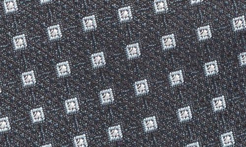 Hugo Boss Boss Micropattern Silk & Wool Blend Tie Treated With Antimicrobial Technology To Keep You Feeling Fr In Blue