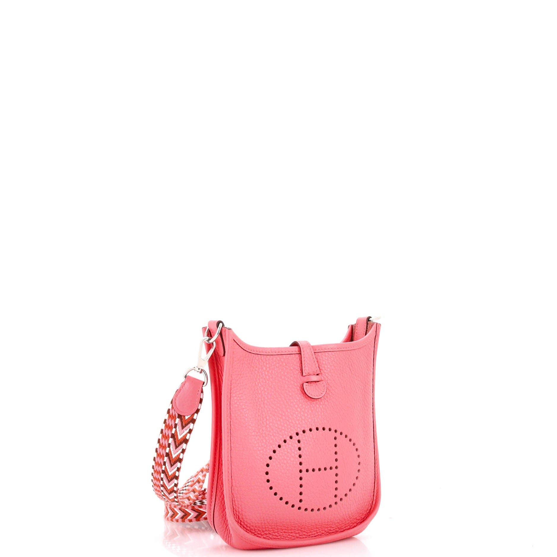 Pre-Owned Hermes Evelyne Bag Gen III Clemence TPM, Alternate, color, Rose Azalee