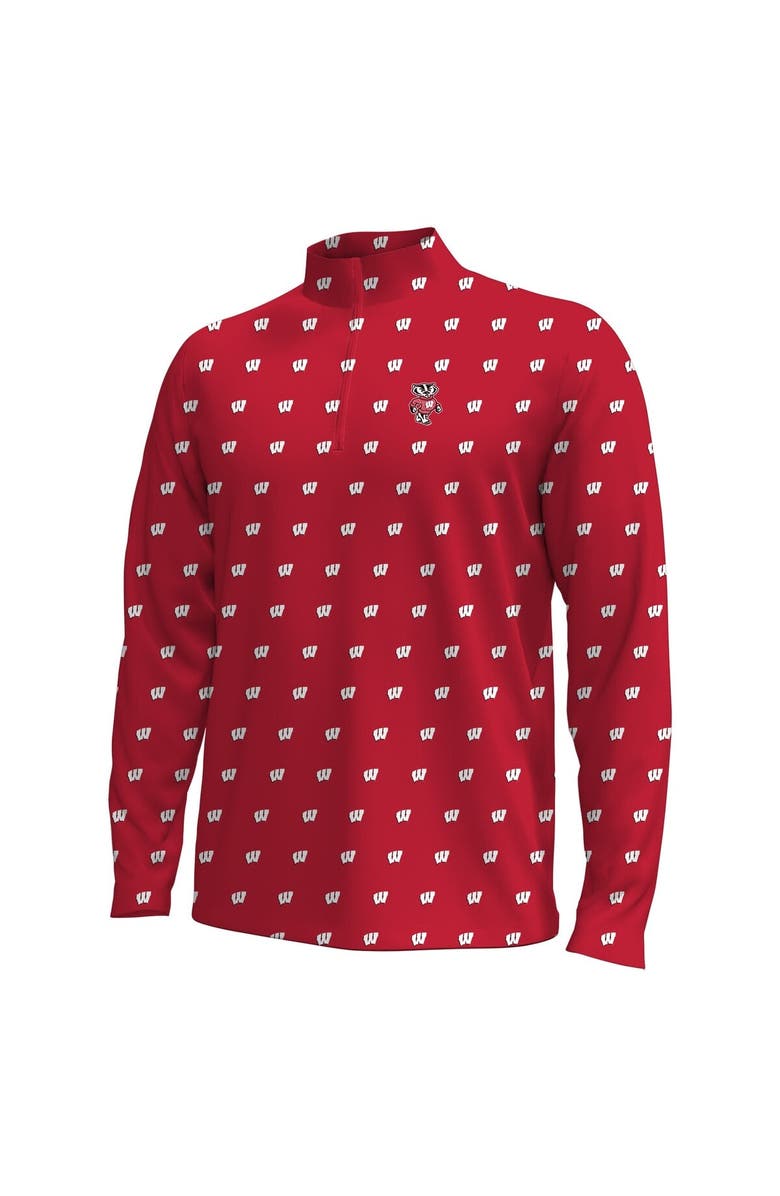 Under Armour Men's Under Armour  Red Wisconsin Badgers Gameday Armourfuse Half-Zip Top, Alternate, color, Red
