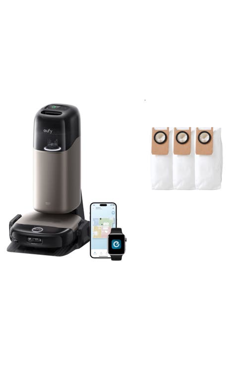 Omni S2 Robot Vacuum and Mop Combo with Official Dust Bag Accessories